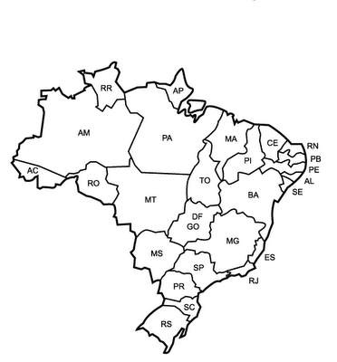 INDEPEMDENCIA DO BRASIL - Mapas do Brasil para Imprimir e Colorir