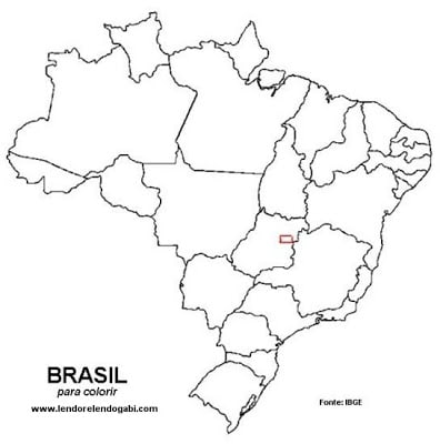 colori MapaBR01 - Mapas do Brasil para Imprimir e Colorir