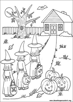 dia das bruxas 38 - Desenhos para Colorir sobre Halloween