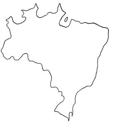 mapa do Brasil desenho mapa brasil - Mapas do Brasil para Imprimir e Colorir