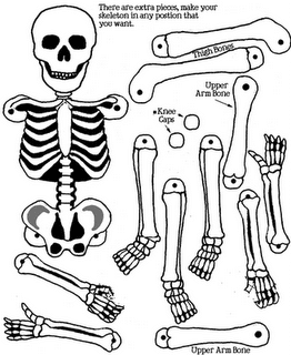 squelette - Atividades para o Dia das Bruxas