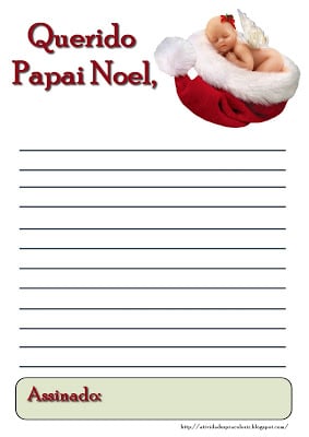 cartapapainoel02 778393 - Cartinhas para o Papai Noel - Atividades Natal