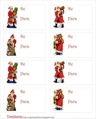 etiquetaspapainoel - Cartões de Natal - Etiquetas
