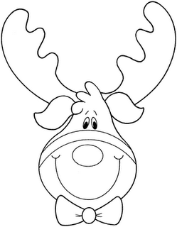 reinder2 - Desenhos para colorir do Natal