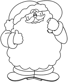 santa - Desenhos para colorir do Natal