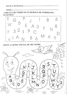 ALFABETO07 - Atividades com o Alfabeto