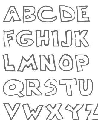 alfabeto010 - Alfabeto para Imprimir e Pintar