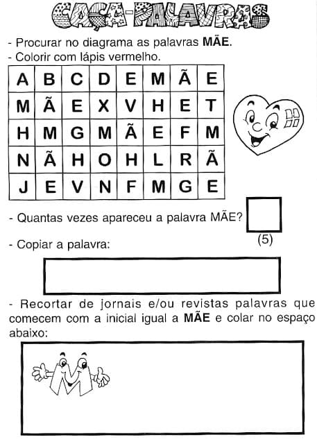 07 - 13 Atividades para o dia das mãe