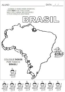 ATIVIDADES 13 - 28 Atividades sobre descobrimento do Brasil