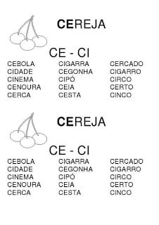 fichas leitura 281529 - Cartazes com todas as famílias silábicas ilustradas