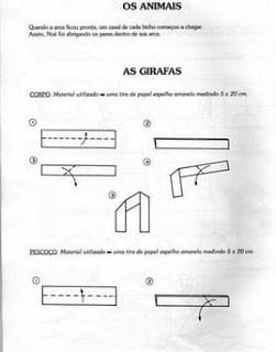 girafas - Alfabeto de dobraduras - COMPLETO