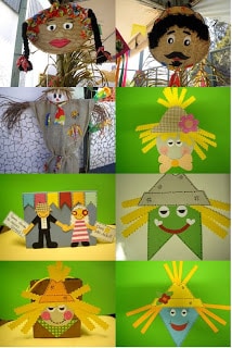 brinquedos e atividades de sucada www.ensinar aprender.blogspot.com025 - Decoração em E.V.A para festa junina