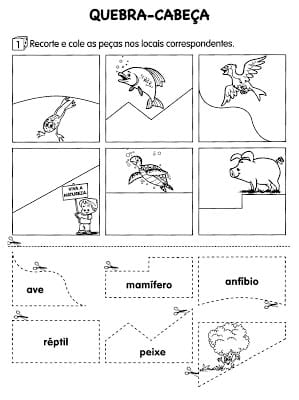 quebra252520cabe2525C32525A7a252520dos252520animais - Atividades sobre Animais - Ciências