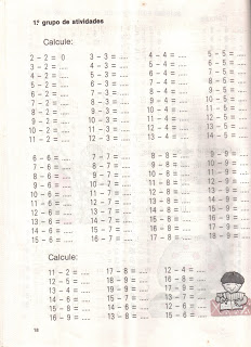 tabuada espaco educar liza 281629 - Atividades de Matemática - Tabuada,adição, subtração, multiplicação e divisão