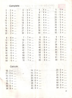 tabuada espaco educar liza 283929 - Atividades de Matemática - Tabuada,adição, subtração, multiplicação e divisão