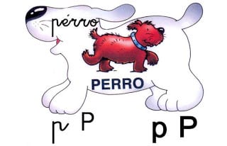 P 5B5D - Alfabeto ilustrado em espanhol