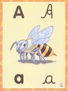 cartaz alfabeto amarelo 1 - Cartazes do alfabeto amarelo