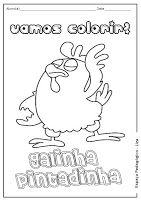 galinha pintadinha pintinho amarelinho pintar colorir 3 - Galinha pintadinha para colorir