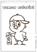 galinha pintadinha pintinho amarelinho pintar colorir - Galinha pintadinha para colorir