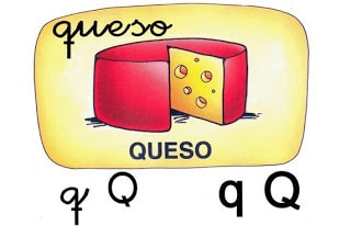 q 5B5D - Alfabeto ilustrado em espanhol