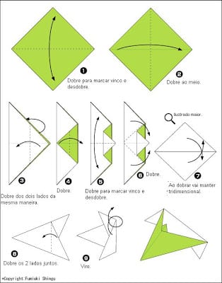 centopeia - Como fazer Origami de Centopéia
