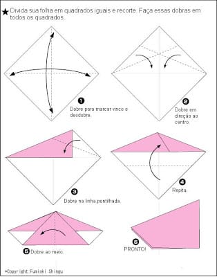 pavao1 - Como fazer origami de Pavão