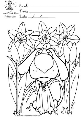 Desenhos para pintar primavera 21 - Desenhos para colorir sobre a primavera