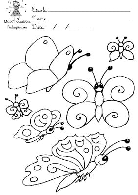 Desenhos para pintar primavera 28 - Desenhos para colorir sobre a primavera