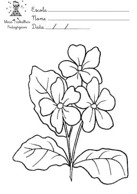 Desenhos para pintar primavera 6 - Desenhos para colorir sobre a primavera