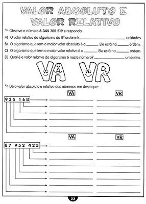 PAG22 - Atividades de matemática - 4 ano