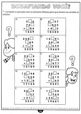 PAG34 - Atividades de matemática - 4 ano