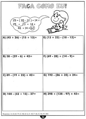 PAG46 - Atividades de matemática - 4 ano