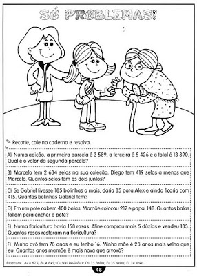 PAG48 - Atividades de matemática - 4 ano