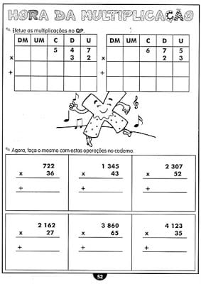 PAG52 - Atividades de matemática - 4 ano