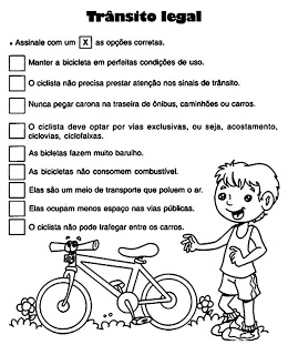 atividades sobre trC3A2nsito www.ensinar aprender.blogspot.com009 - Atividades sobre Trânsito