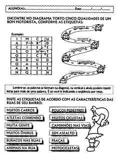 atividades sobre trC3A2nsito www.ensinar aprender.blogspot.com030 - Atividades sobre Trânsito