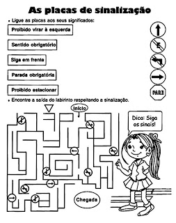 atividades sobre trC3A2nsito www.ensinar aprender.blogspot.com036 - Atividades sobre Trânsito