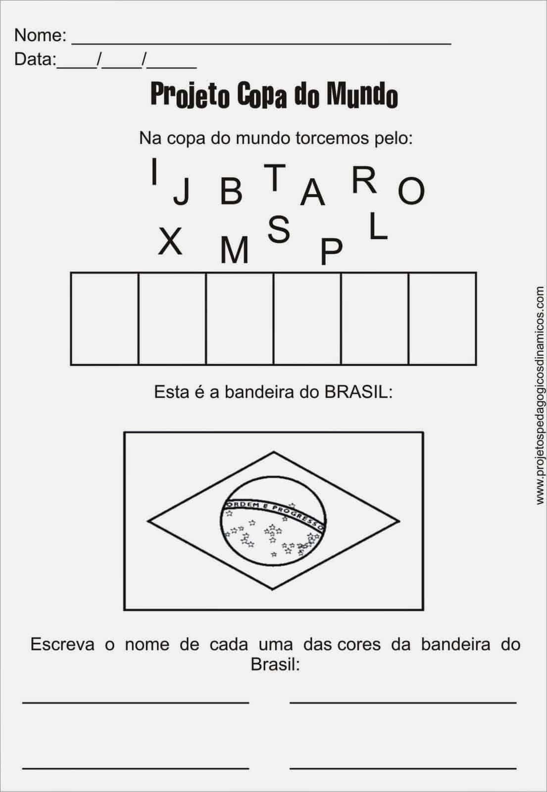 04 - Diversas Atividades Infantis sobre a Copa do Mundo