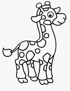 Girafa gif - Atividades Sobre a Arca de Noé