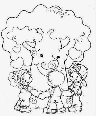 atividadesdiadaarvore2 - Desenhos para colorir - Dia da Árvore na Educação infantil