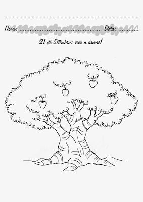 atividadesdiadaarvore9 - Desenhos para colorir - Dia da Árvore na Educação infantil