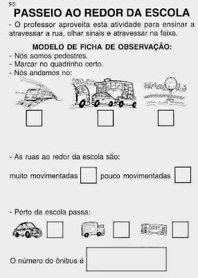 atividadesdiadotransito - 25 Atividades para trabalhar o dia do Trânsito - 25 de Setembro