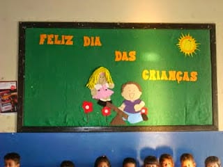 paineldiadascrianças - Idéias de murais/painéis para o Dia das Crianças - 12 de Outubro