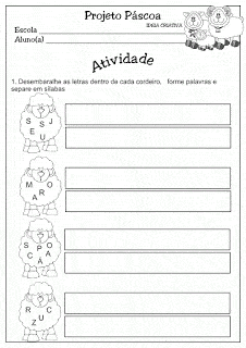 Atividade para a Páscoa 1 - Diversas atividades para a Páscoa