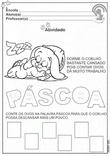 Atividade para a Páscoa 2 - Diversas atividades para a Páscoa