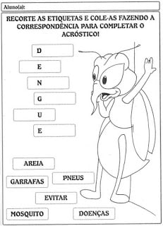 acrC3B3sticodadengue - Projeto sobre a Dengue - Atividades