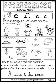 livro das familias silabicas letraC imprimir colorir - Livro das Famílias Silábicas - Imprimir