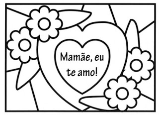 dia das maes para colorir 20 atividades de educacao infantil 7 - Desenhos para colorir Dia das Mães - Atividades