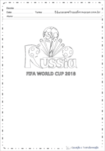 desenhos colorir copa do mundo copa russia fifa 209x300 - Atividades Copa do Mundo 2018 para Educação Infantil