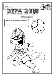 pintando o mascote da copa page 001 212x300 - Atividades para Copa do Mundo 2018 - Imprimir